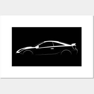 Toyota Celica GT-S (T230) Silhouette Posters and Art
